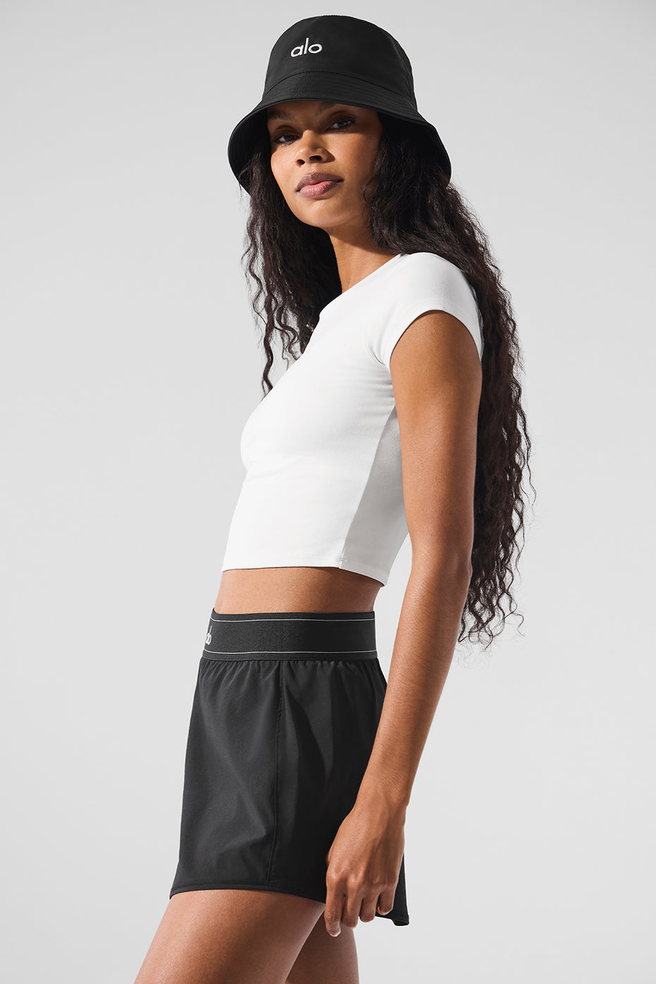 Alosoft Crop Finesse Short Sleeve - White image 5