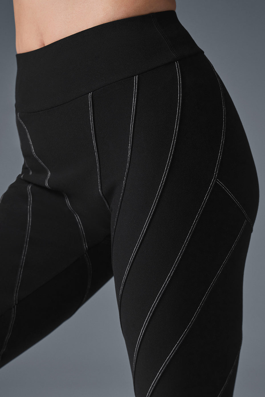 Alosoft High-Waist Sunray Legging - Black/White image 3