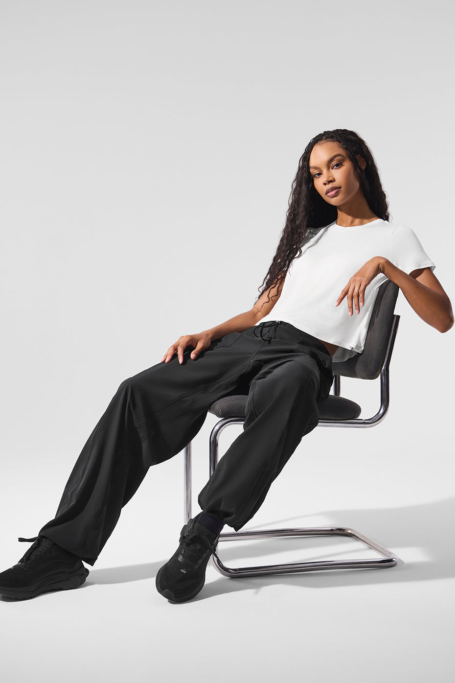 Cropped All Day Short Sleeve - White image 5