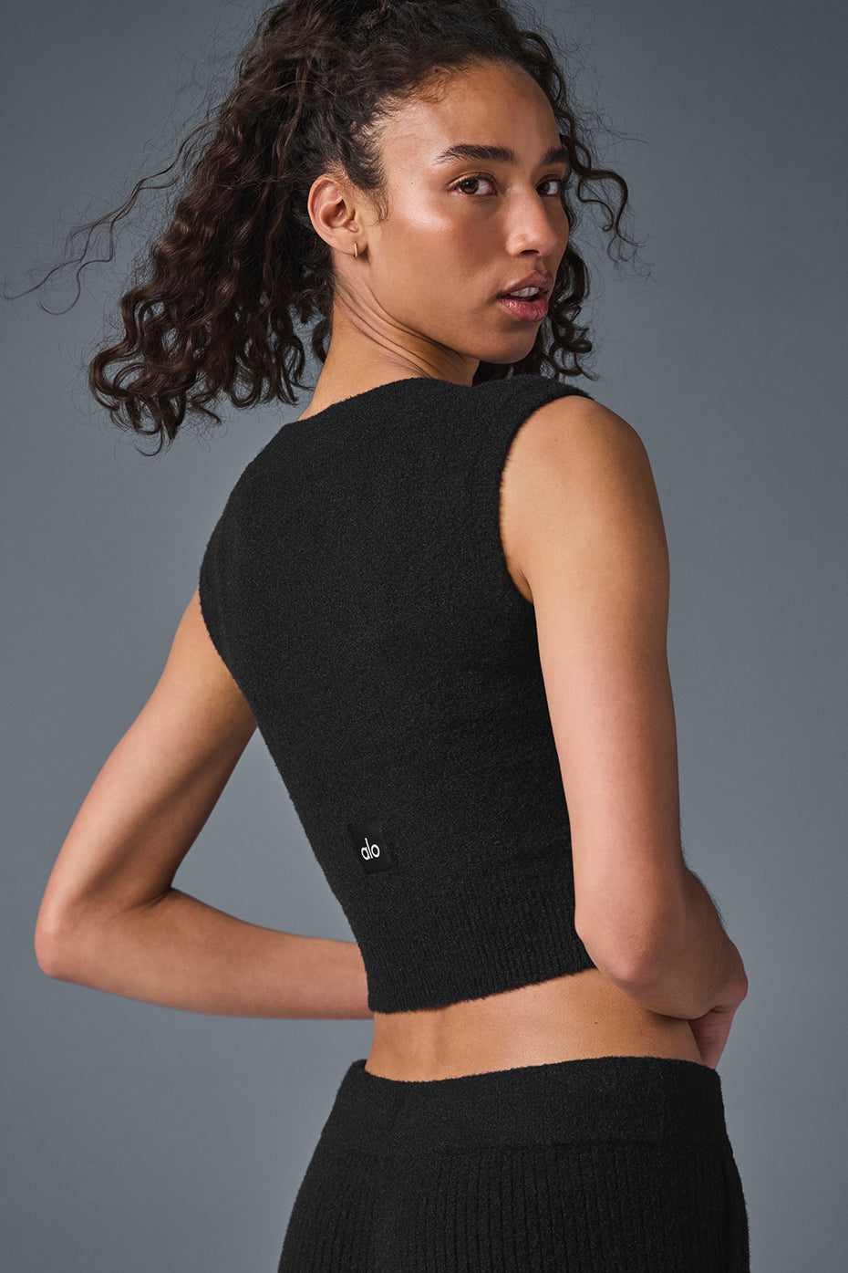 Snuggle Up Sweater Short Sleeve - Black image 3