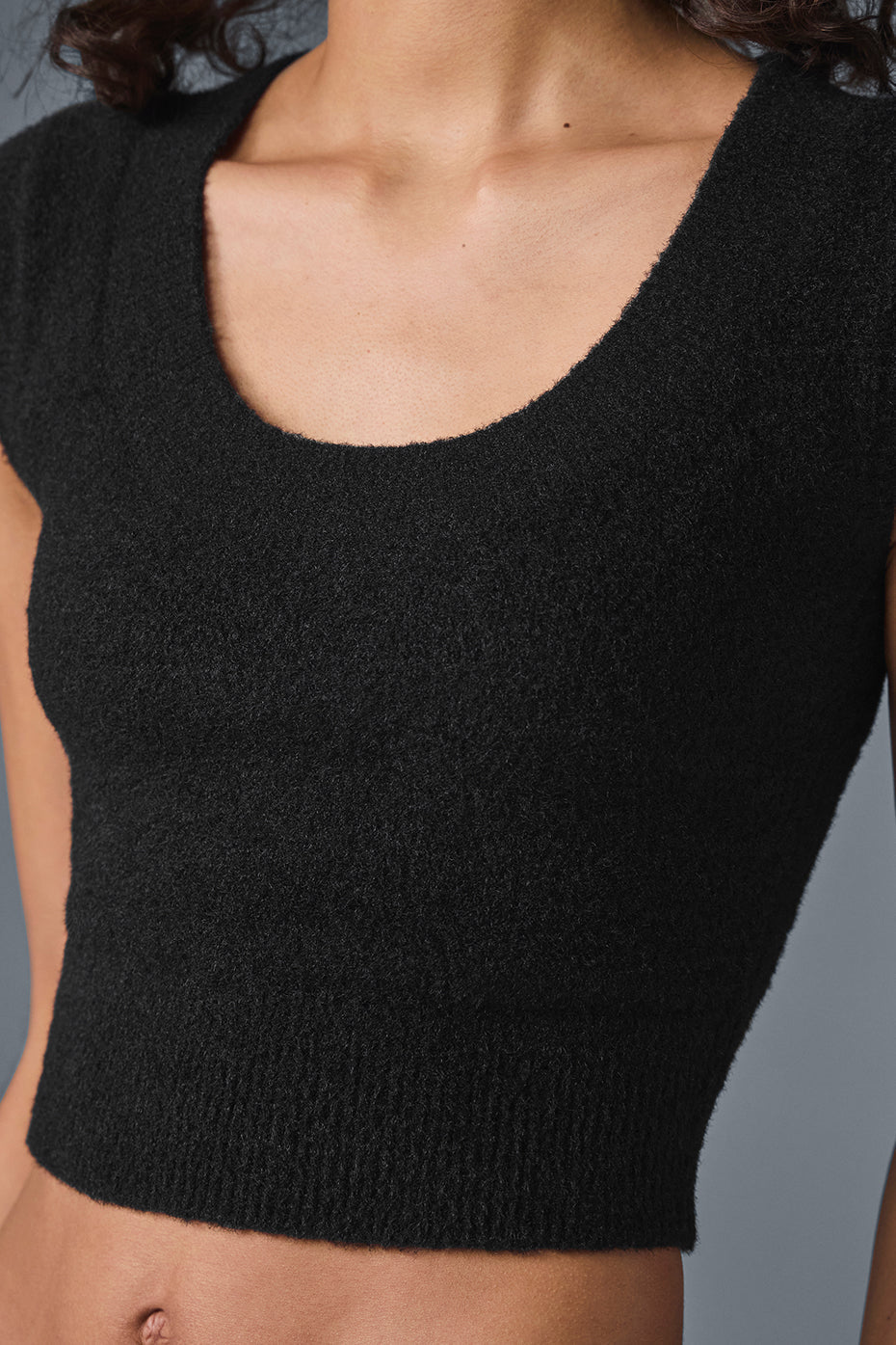 Snuggle Up Sweater Short Sleeve - Black image 4