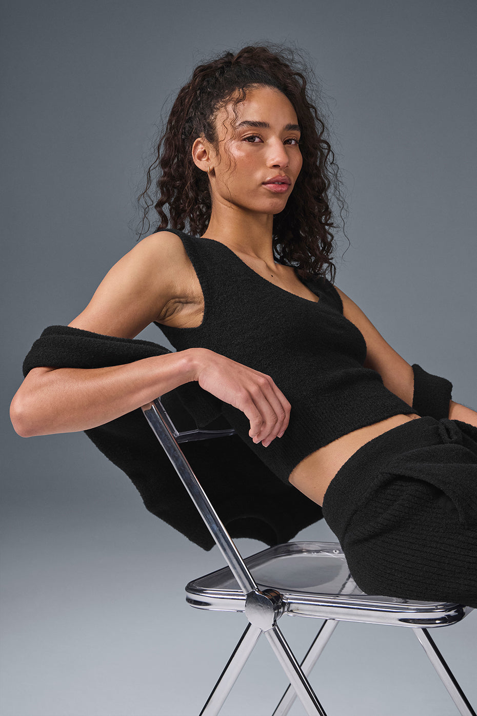 Snuggle Up Sweater Short Sleeve - Black image 5