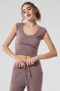 Snuggle Up Sweater Short Sleeve - Mushroom image 1