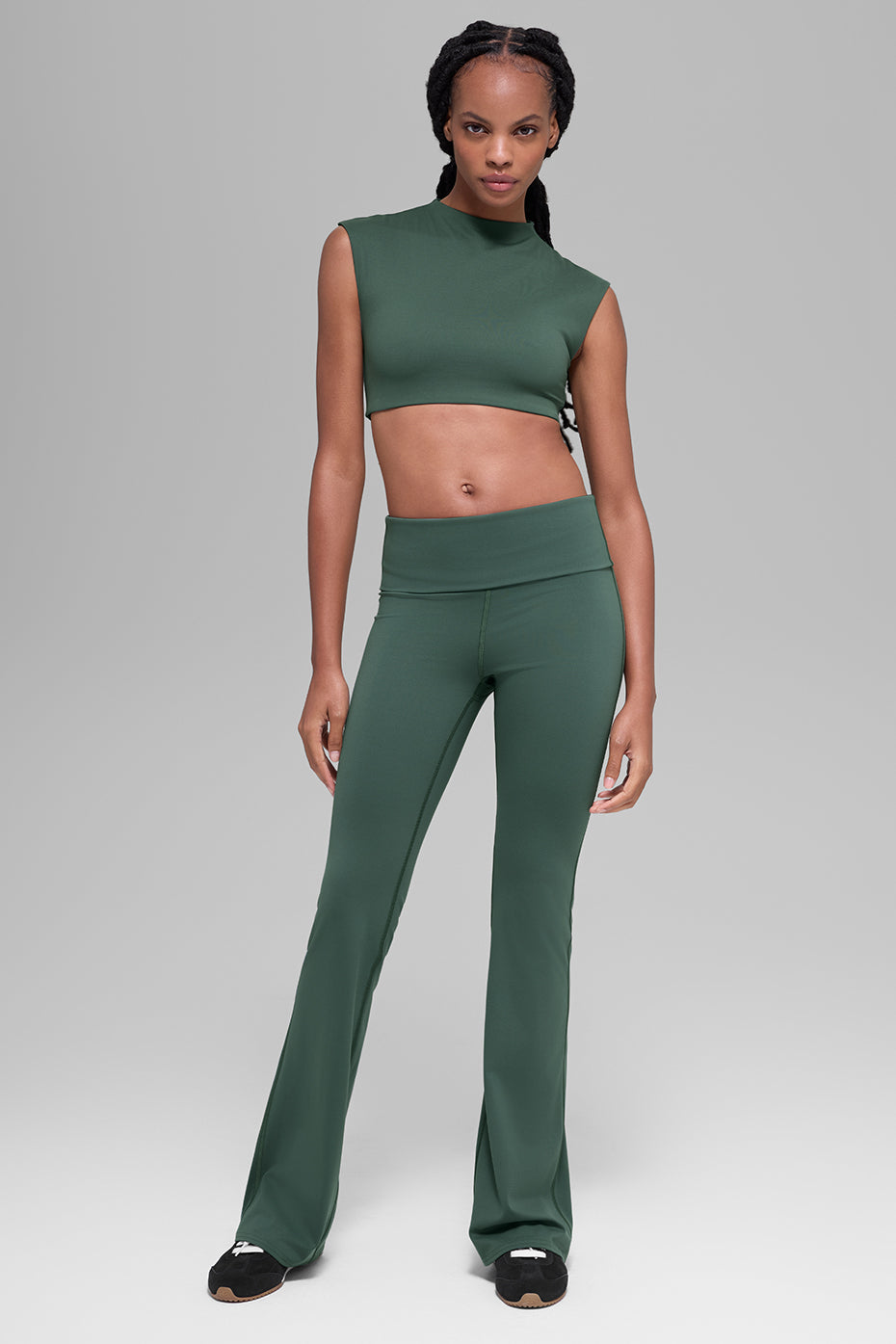 ALO Softsculpt Capped Out Short Sleeve - Clover Green image 6