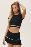 Cotton Cashmere My Serve Short Sleeve - Black/White image 1