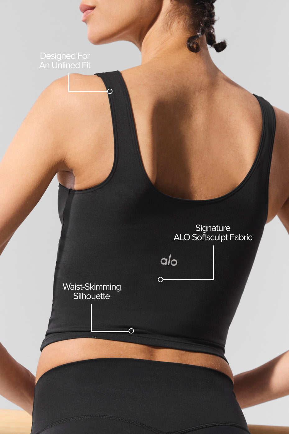 ALO Softsculpt Tank - Black image 2