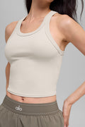 Goddess Ribbed Go-To Tank - Bone image 1