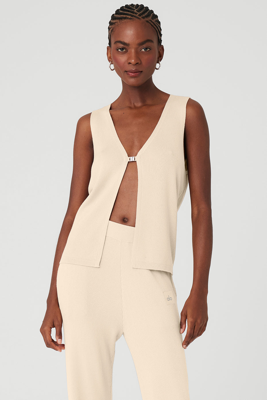 Knit Salana Tank - Macadamia image 1