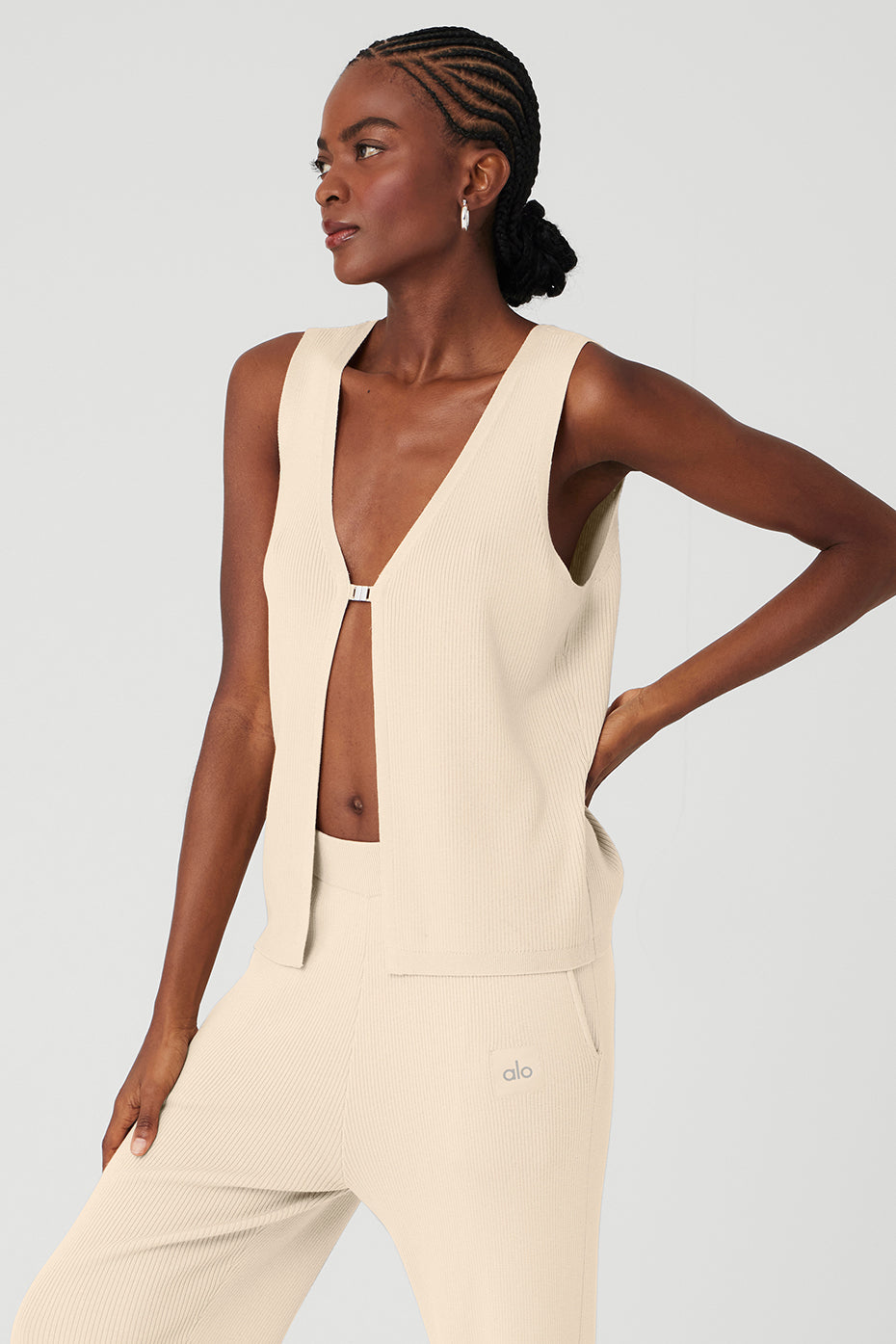 Knit Salana Tank - Macadamia image 3