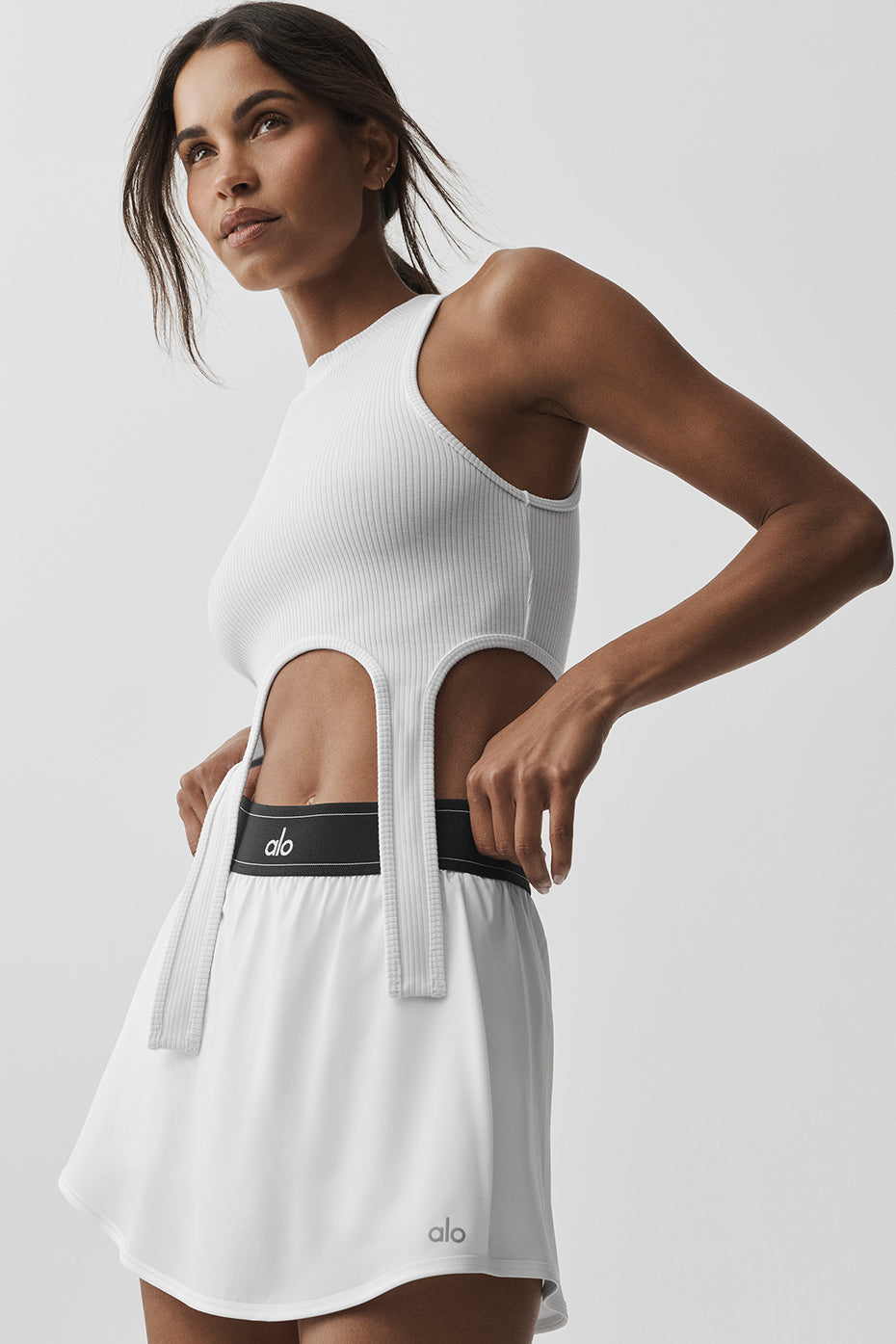 Wellness Rib Flaunt Tank - White image 3