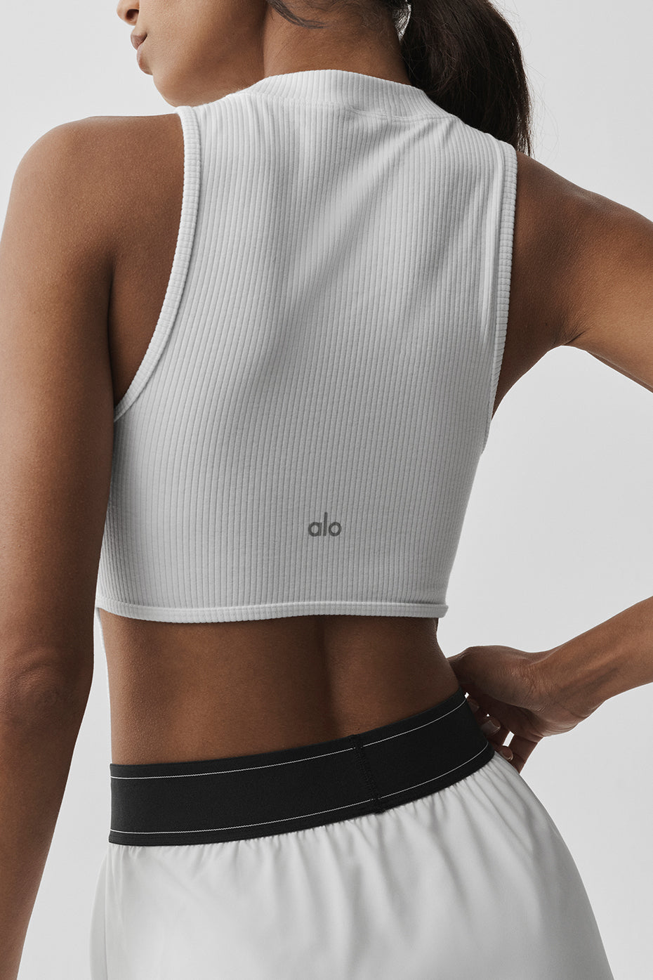 Wellness Rib Flaunt Tank - White image 4