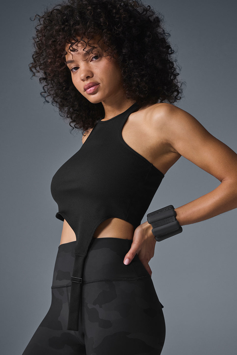 Alosoft Ribbed Revelation Tank - Black image 3