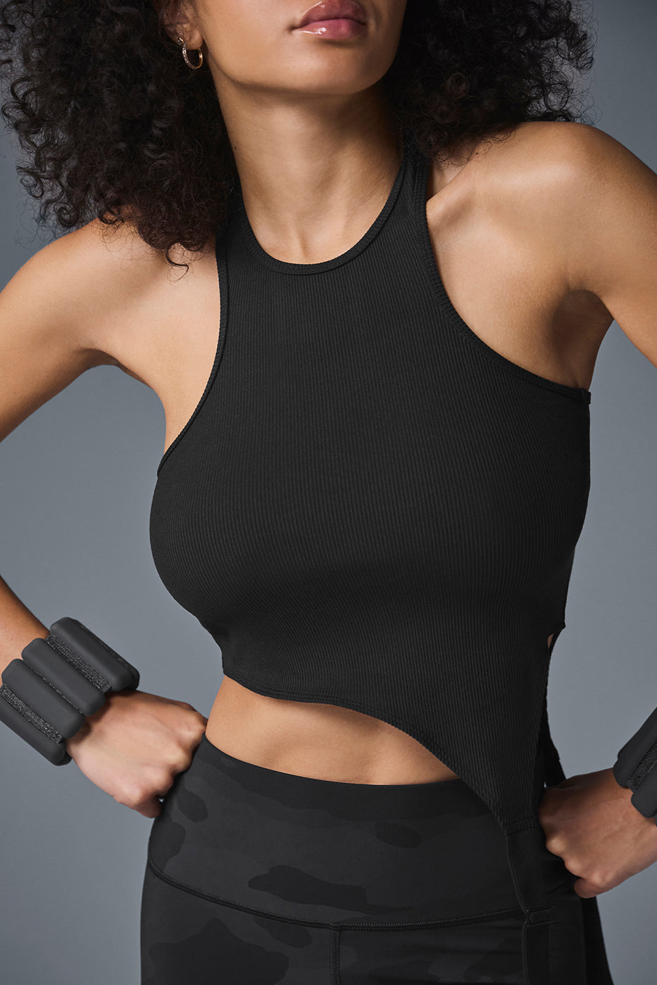 Alosoft Ribbed Revelation Tank - Black image 4