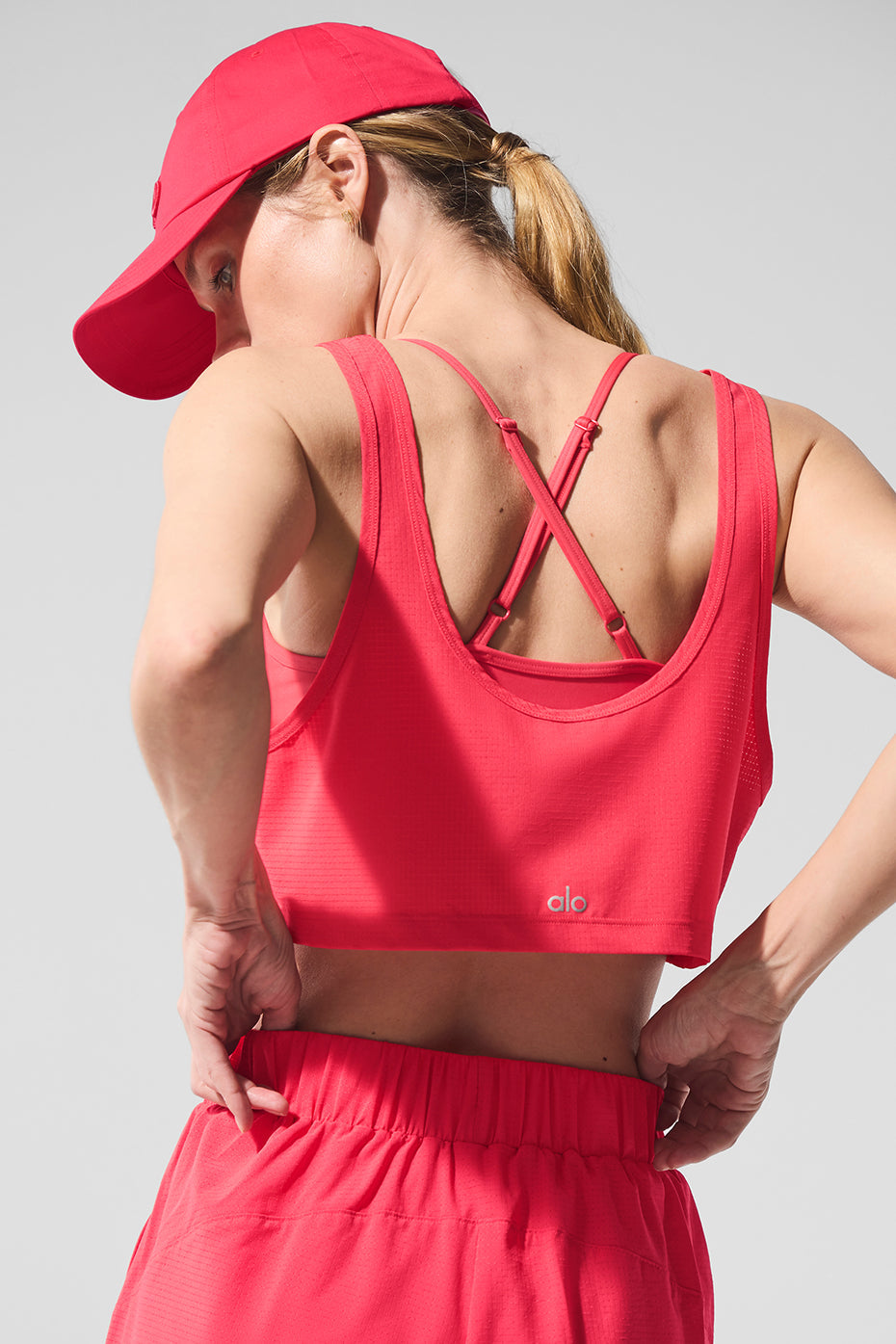 Cropped Sport Star Tank - Candy Red image 5