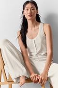 Supernatural Sweater Henley Tank - Ivory image 1