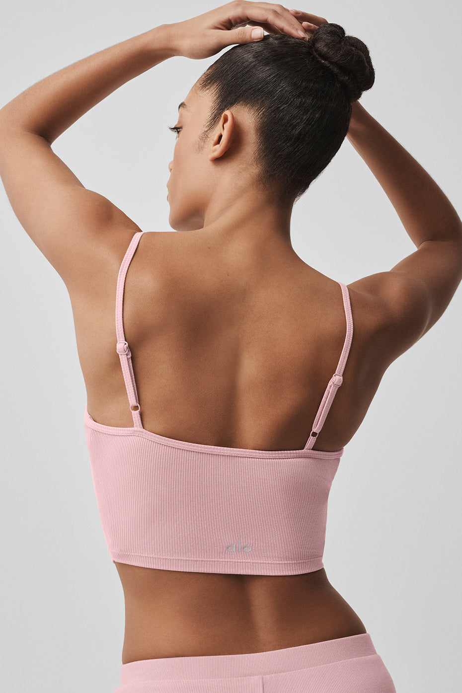 Ribbed Delicate Lounge Tank - Vintage Pink image 3
