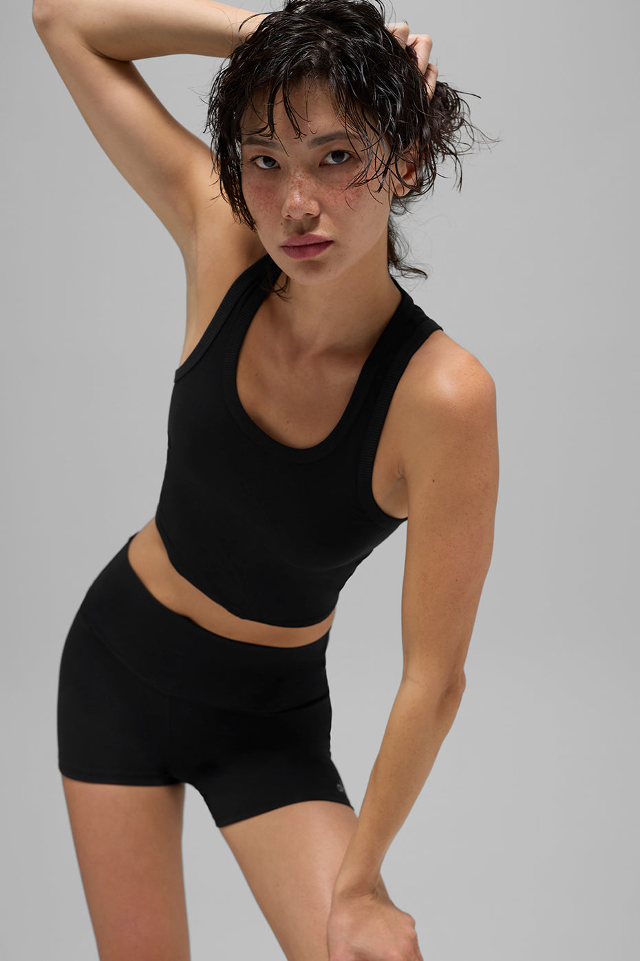 Mesh Front Runner Tank - Black image 1