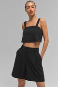 Cropped Dreamscape Tank - Black image 1