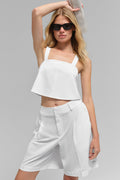 Cropped Dreamscape Tank - White image 1