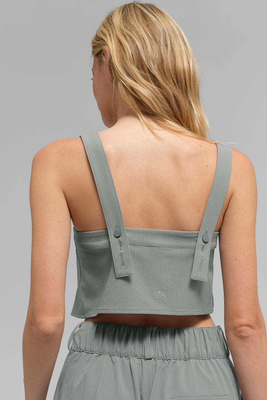 Cropped Dreamscape Tank - Lunar Grey image 2
