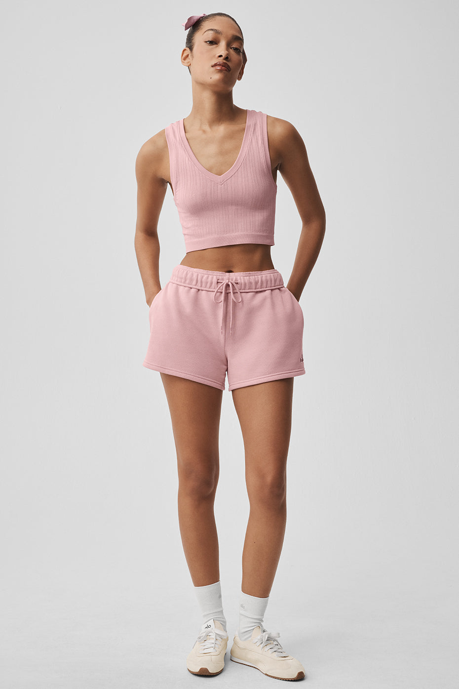 Seamless Pointelle Tank - Vintage Pink image 5
