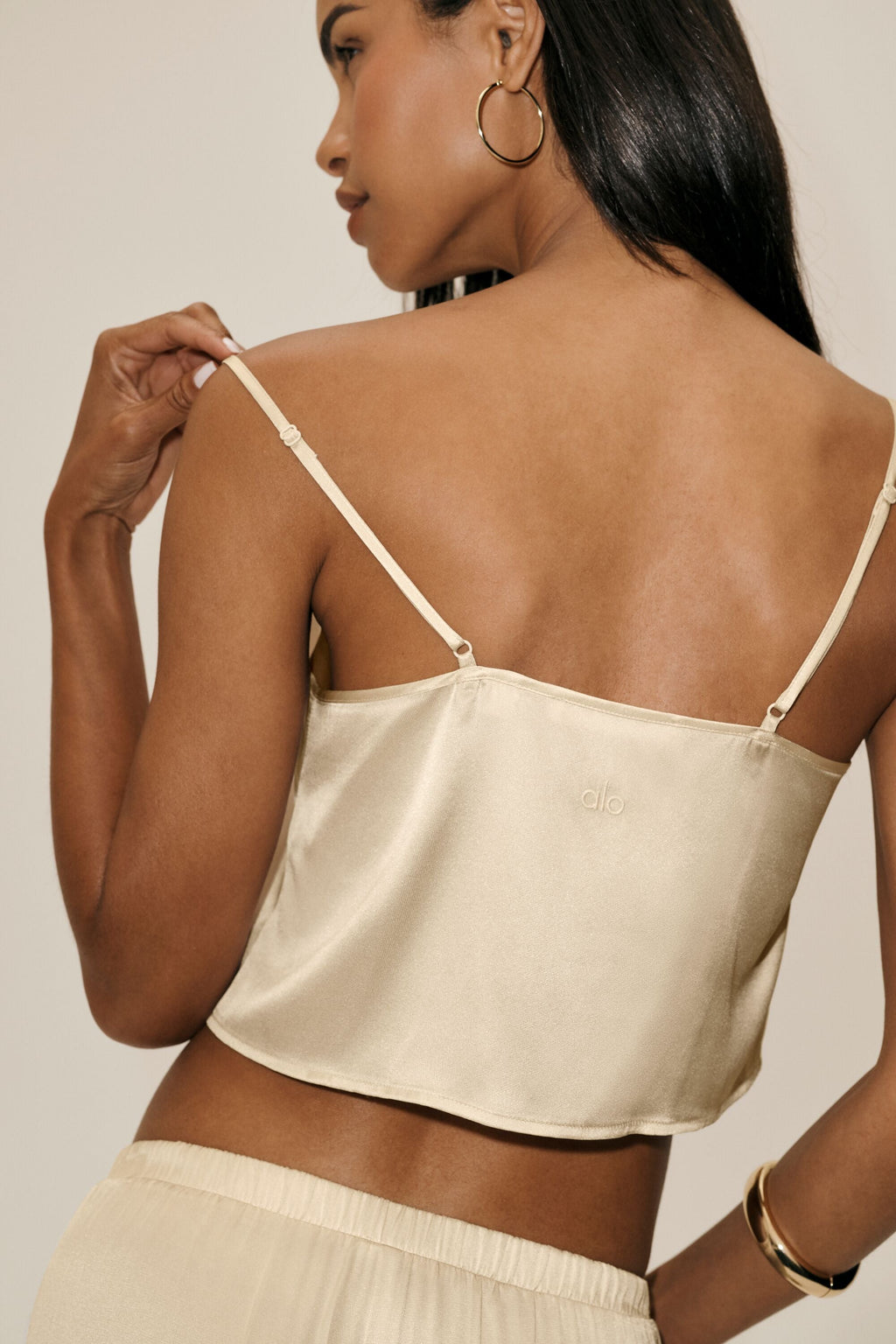 Silk Blend Radiance Tank - Sandy Beige image 3