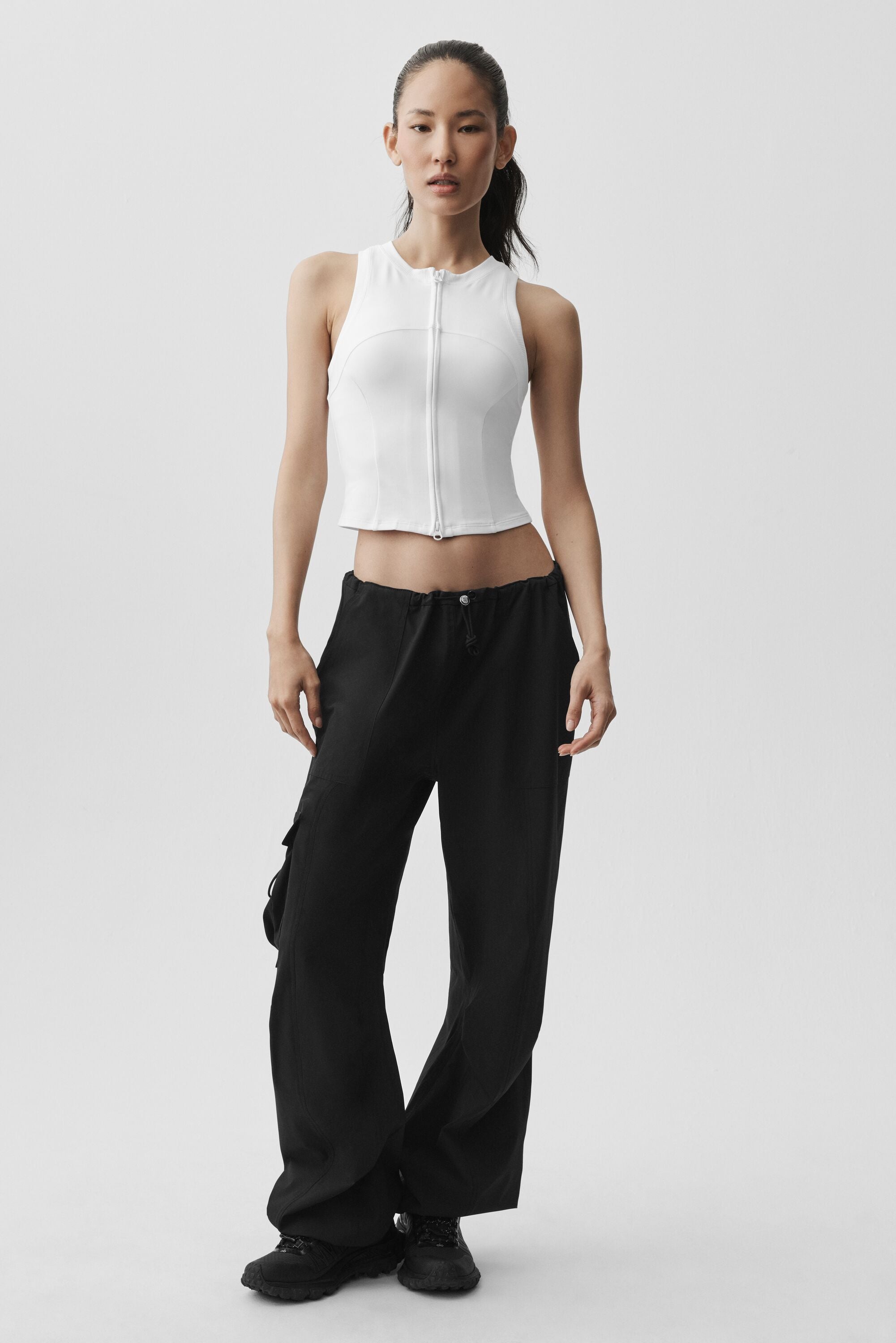 Alosoft Level Up Full Zip Tank - White image 6