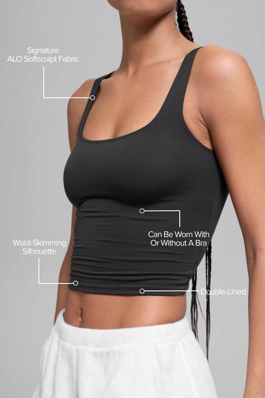 ALO Softsculpt Precision Tank - Black image 2