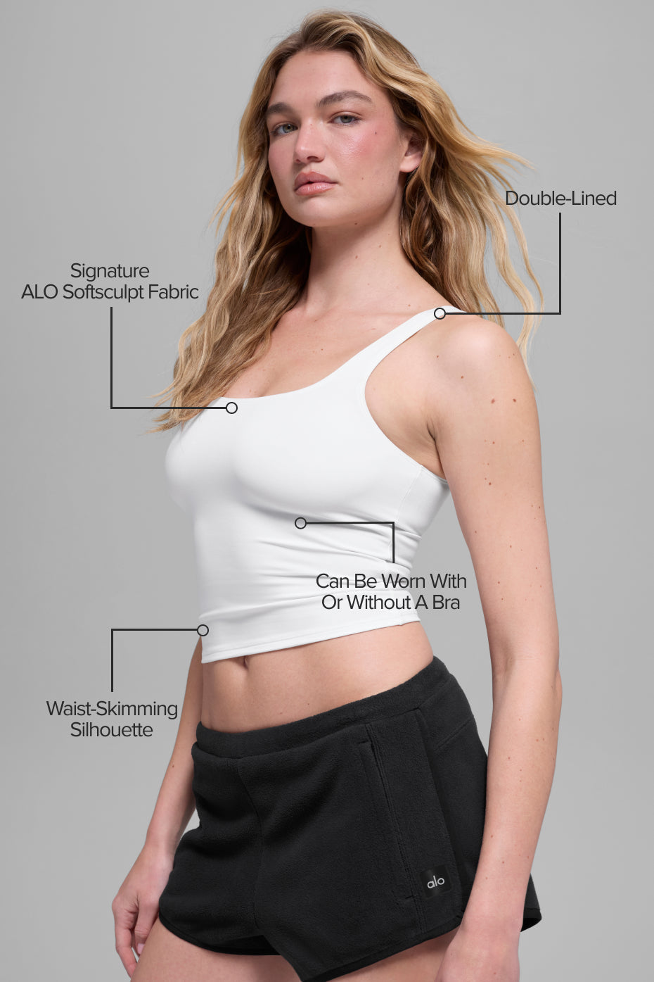 ALO Softsculpt Precision Tank - White image 2