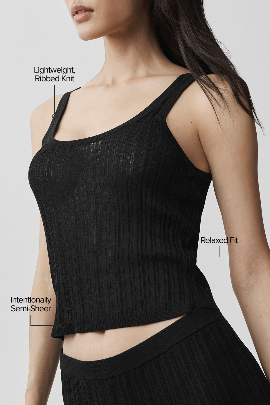 Sweater Sunlit Tank - Black image 2