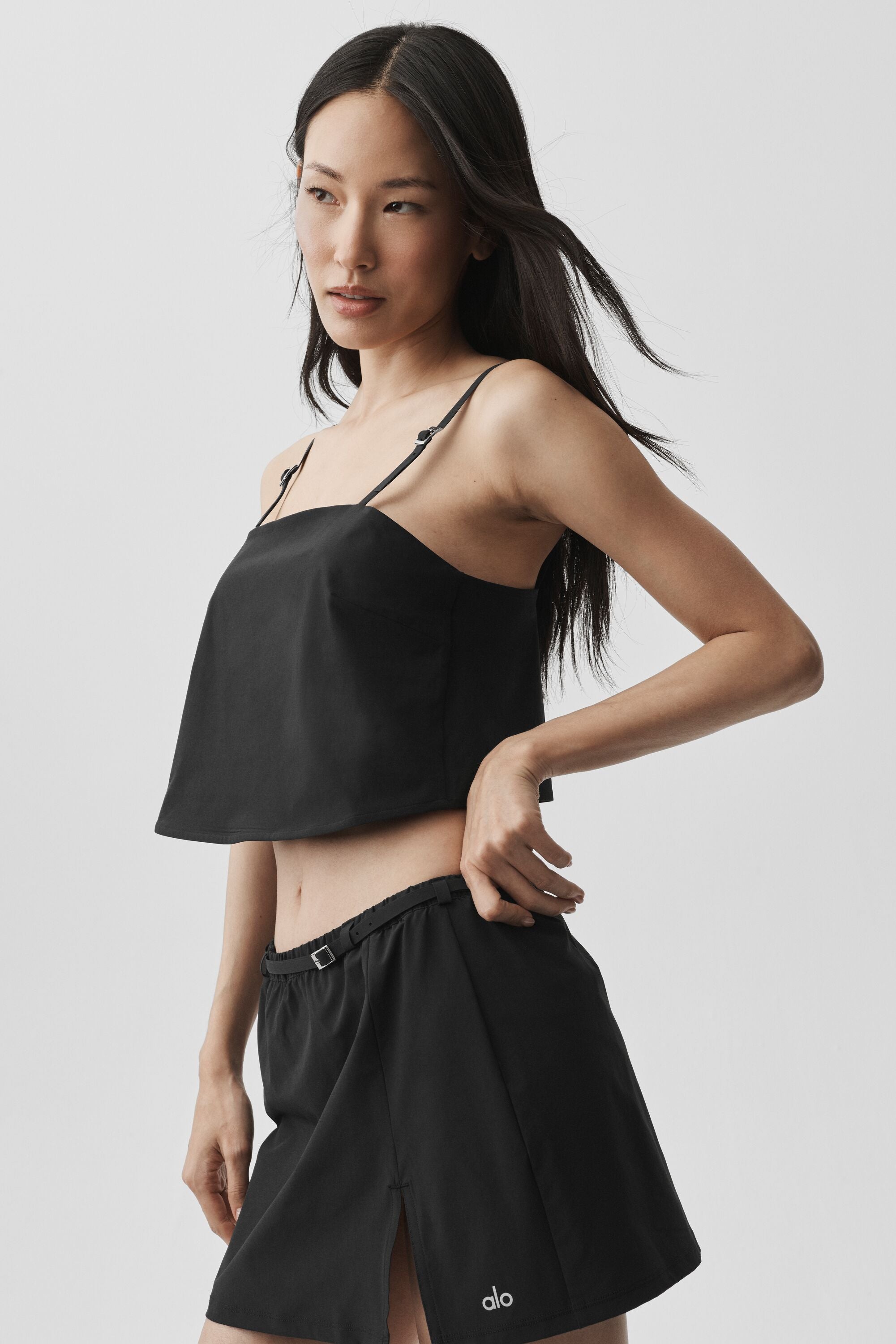 Cropped Connection Tank - Black image 3