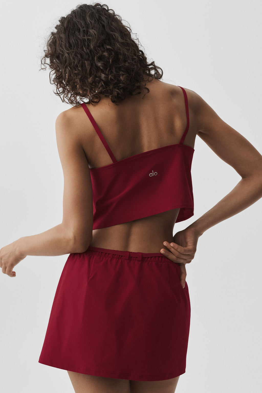 Cropped Connection Tank - Summer Romance Red image 2