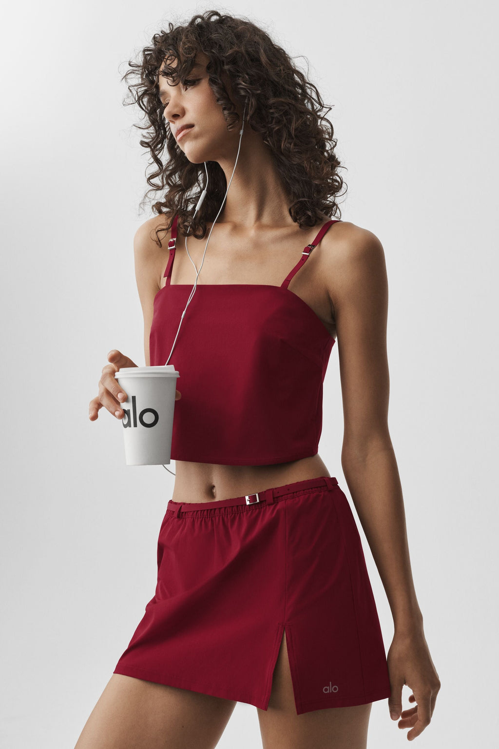 Cropped Connection Tank - Summer Romance Red image 1