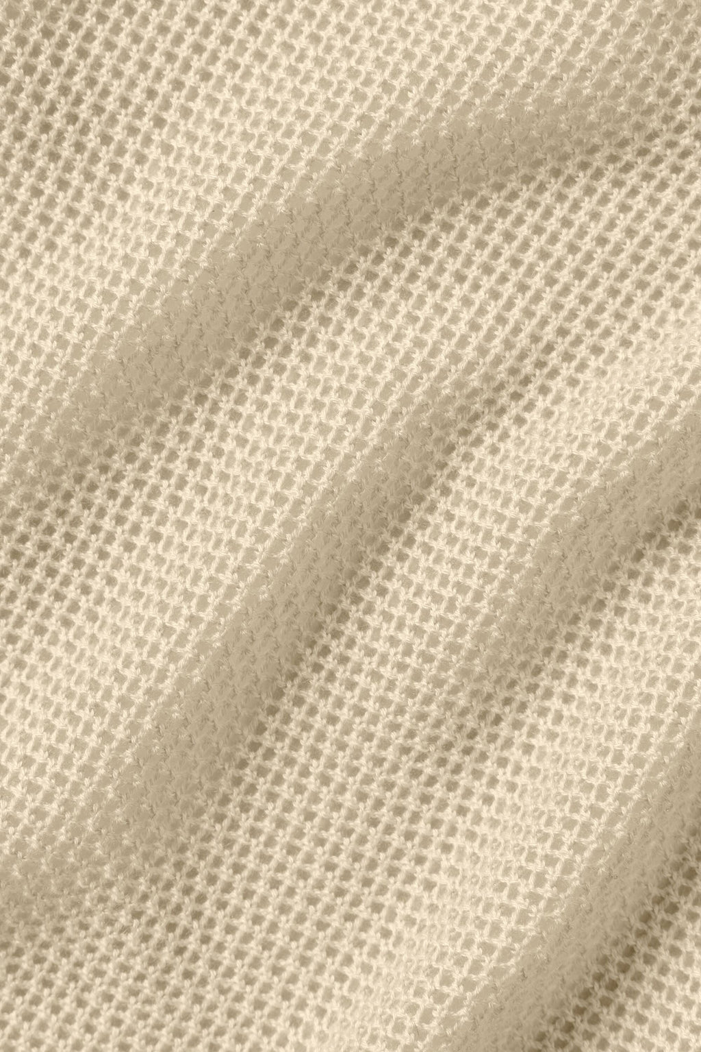 Silk Cashmere Cropped Heat Wave Tank - Sandy Beige image 6