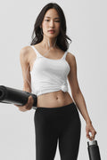 Ribbed Adore Tank - White image 1