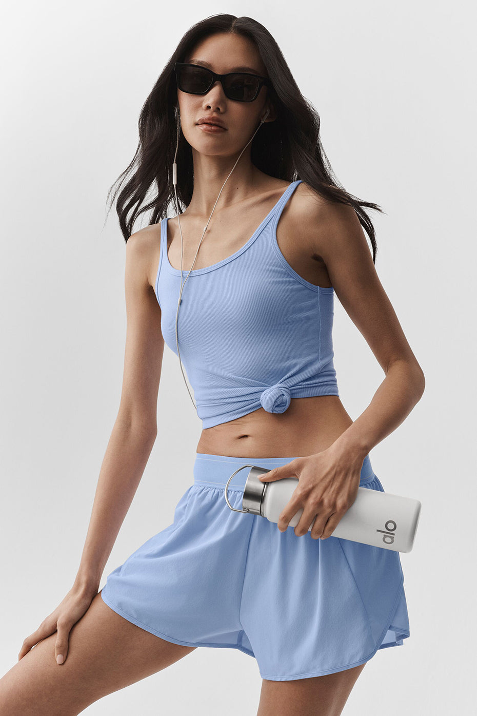 Ribbed Adore Tank - Light Provence Blue image 1