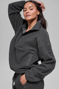 Polar Fleece Retreat Cover Up - Dark Heather Grey image 1
