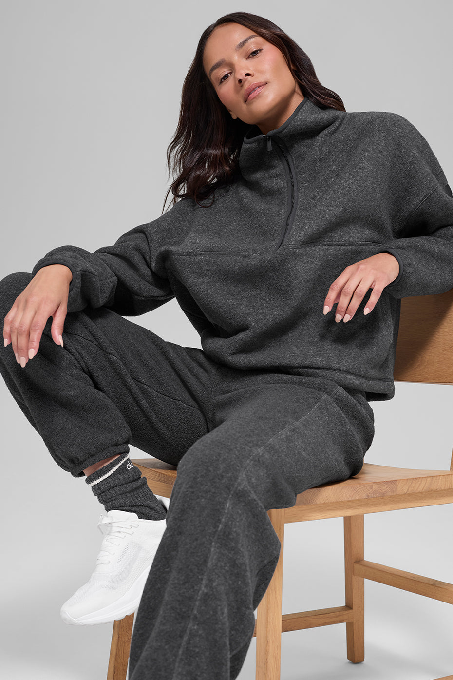 Polar Fleece Retreat Cover Up - Dark Heather Grey image 4