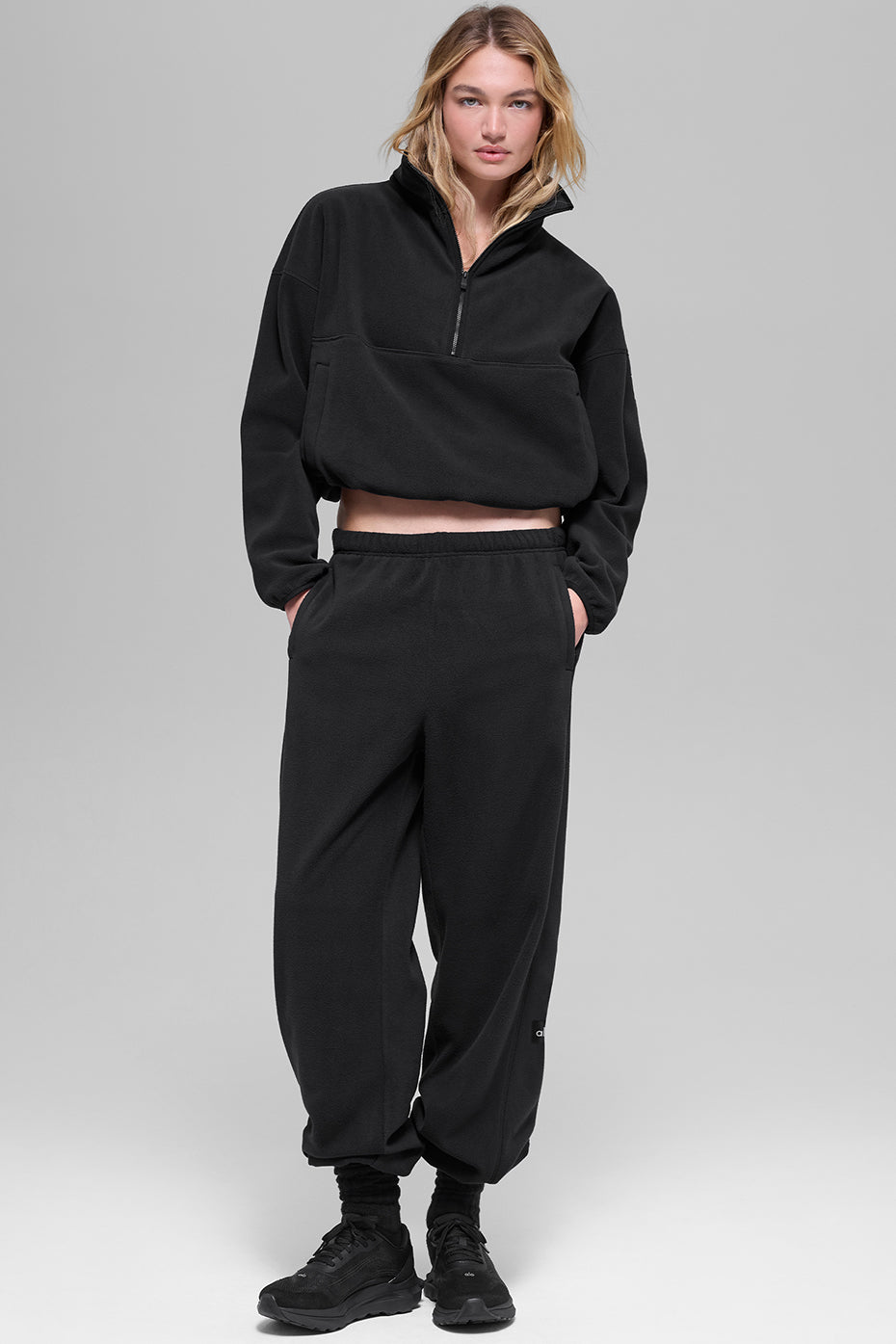 Polar Fleece Retreat Cover Up - Black image 5