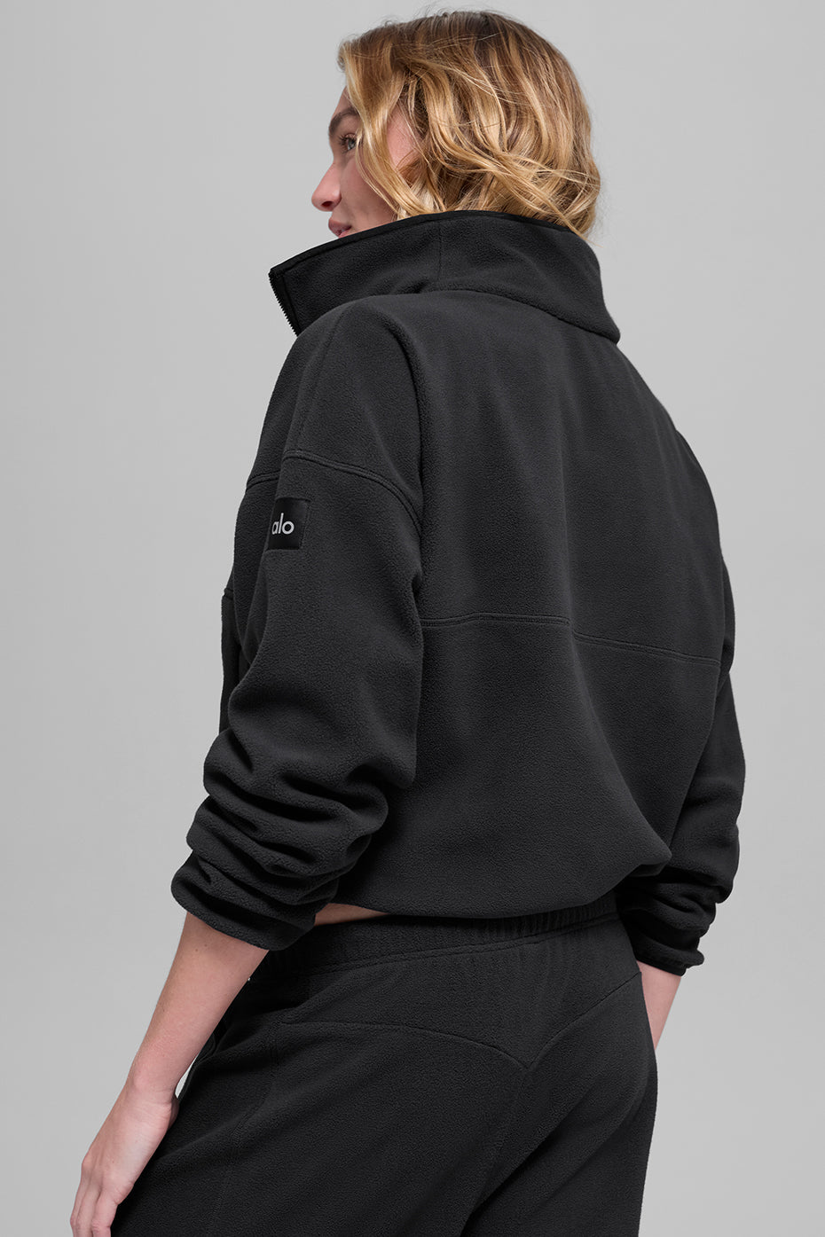 Polar Fleece Retreat Cover Up - Black image 3
