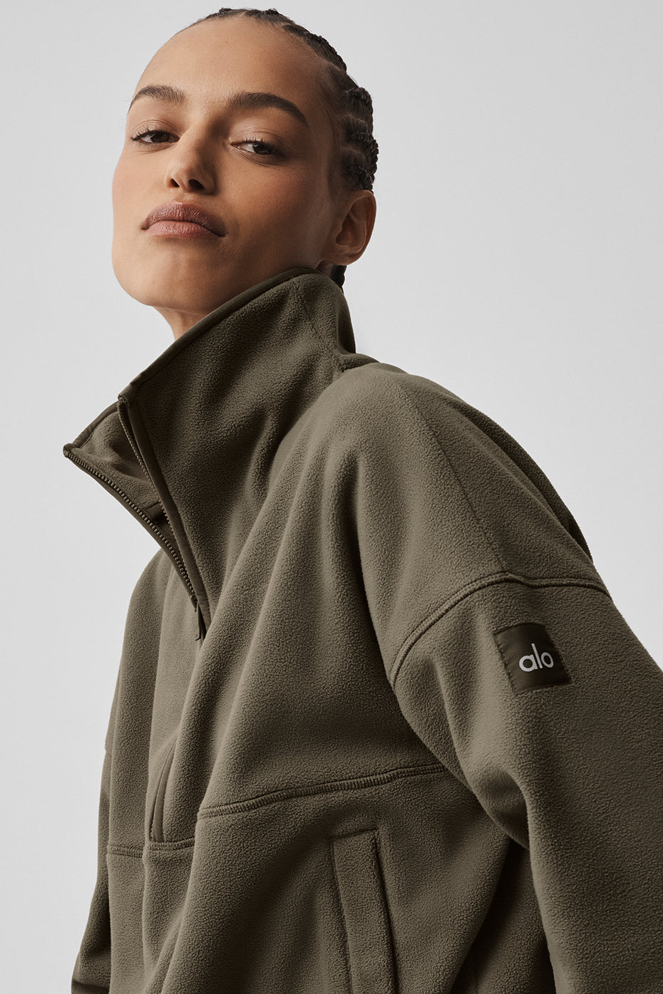 Polar Fleece Retreat Cover Up - Olive Tree image 3