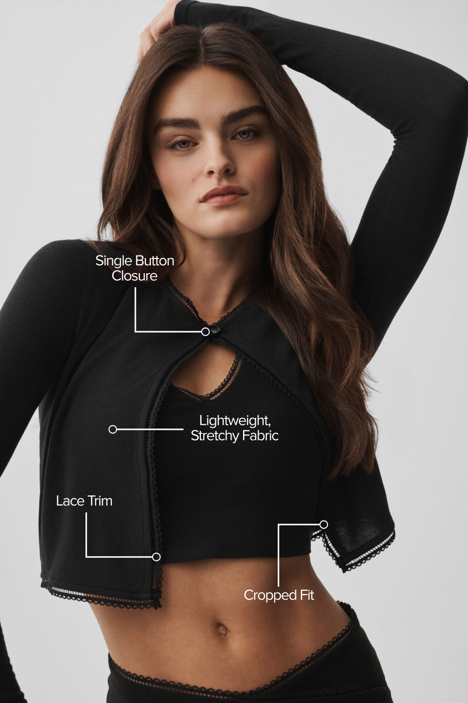 Affection Cardigan - Black image 2
