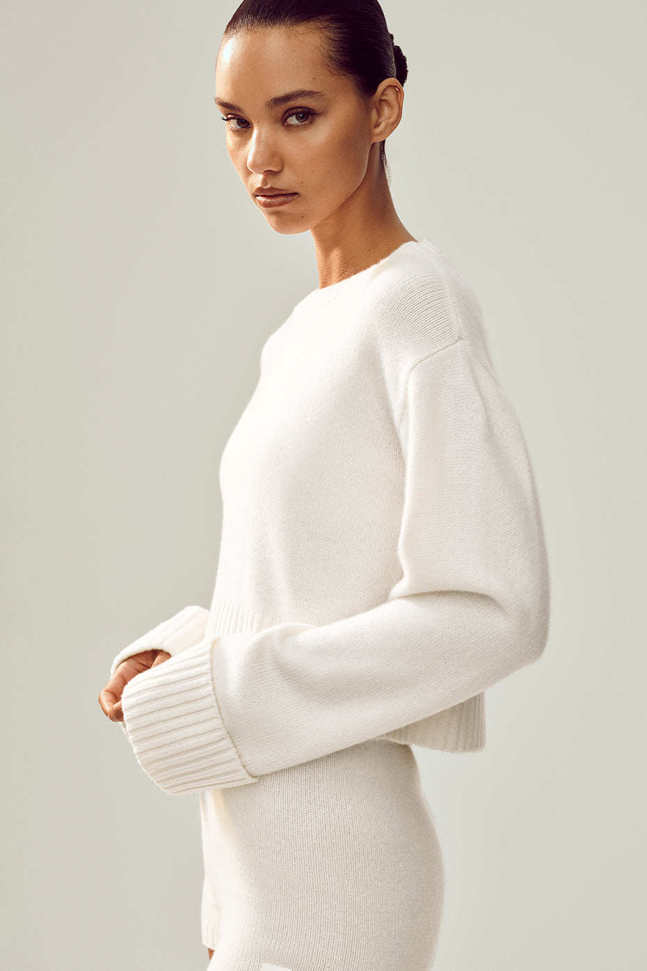 Cashmere Embrace Pullover - Ivory image 3