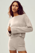 Cashmere Embrace Pullover - Oat Heather image 1