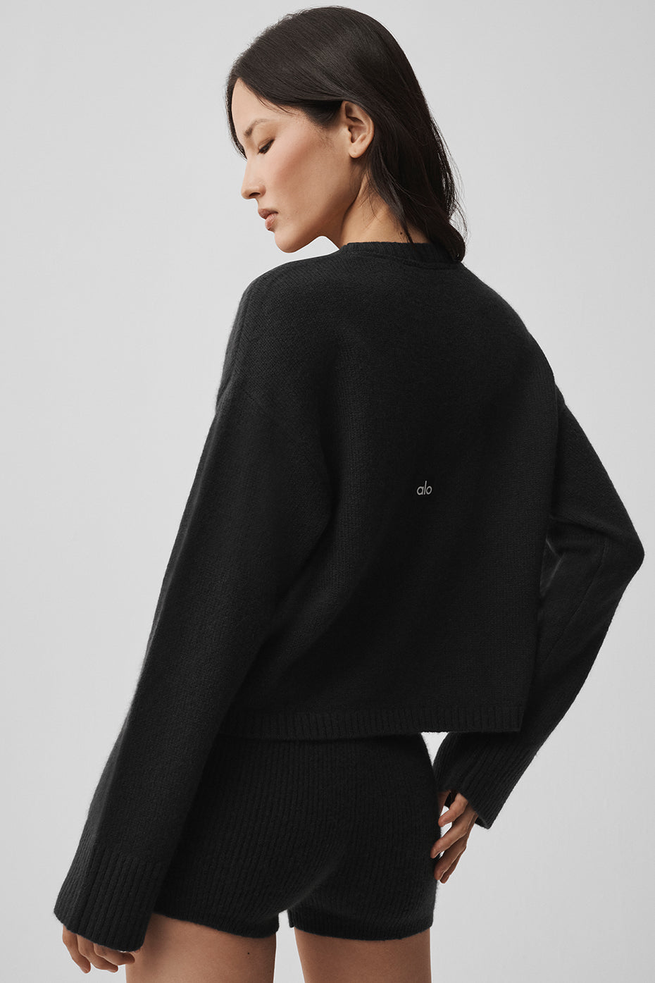 Wool Cashmere New Class Tie Cardigan - Black image 4