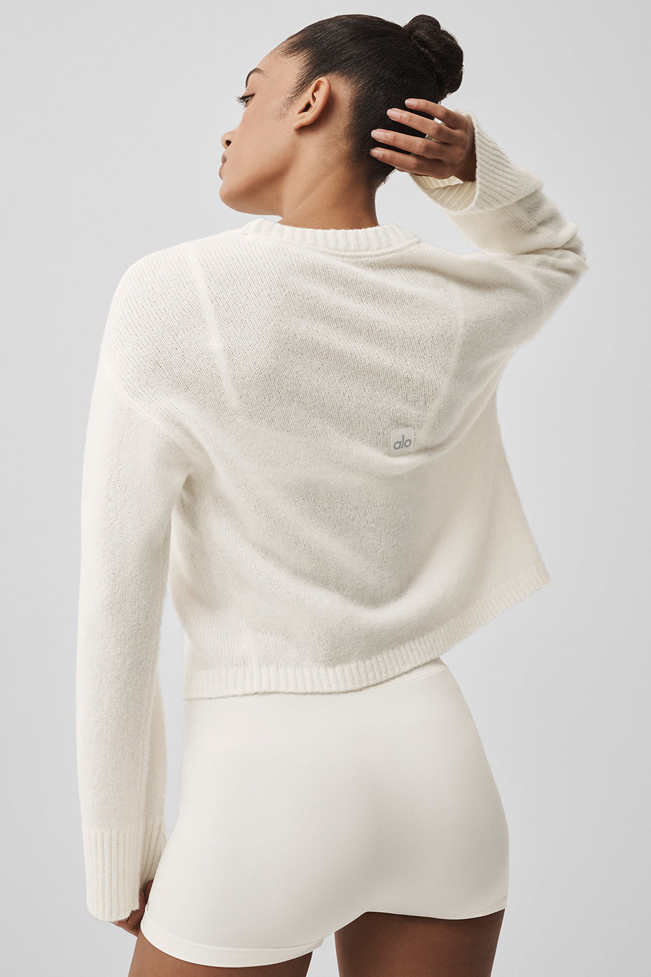 Wool Cashmere New Class Tie Cardigan - Ivory image 3