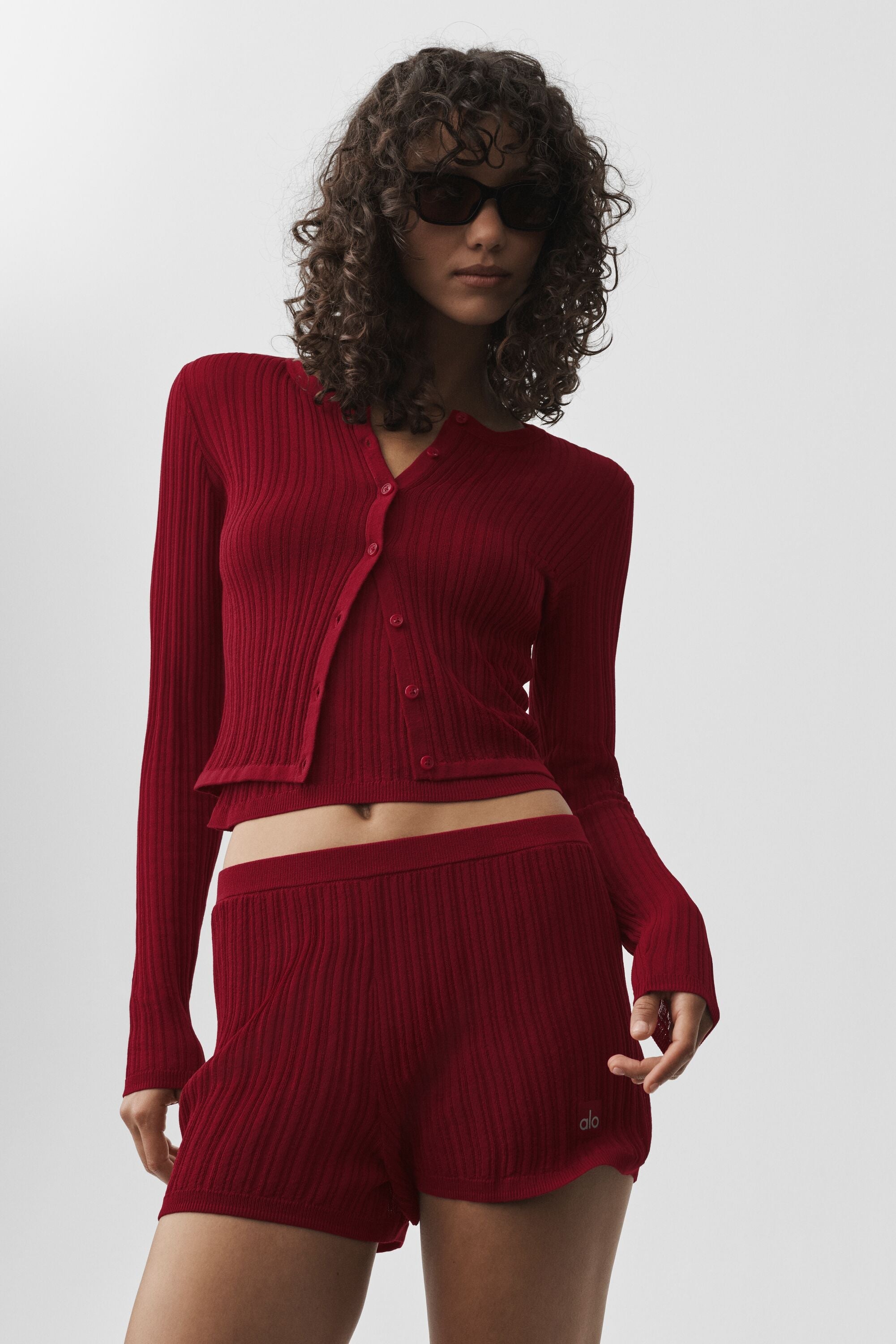 Sweater Sunlit Cardigan - Summer Romance Red image 3