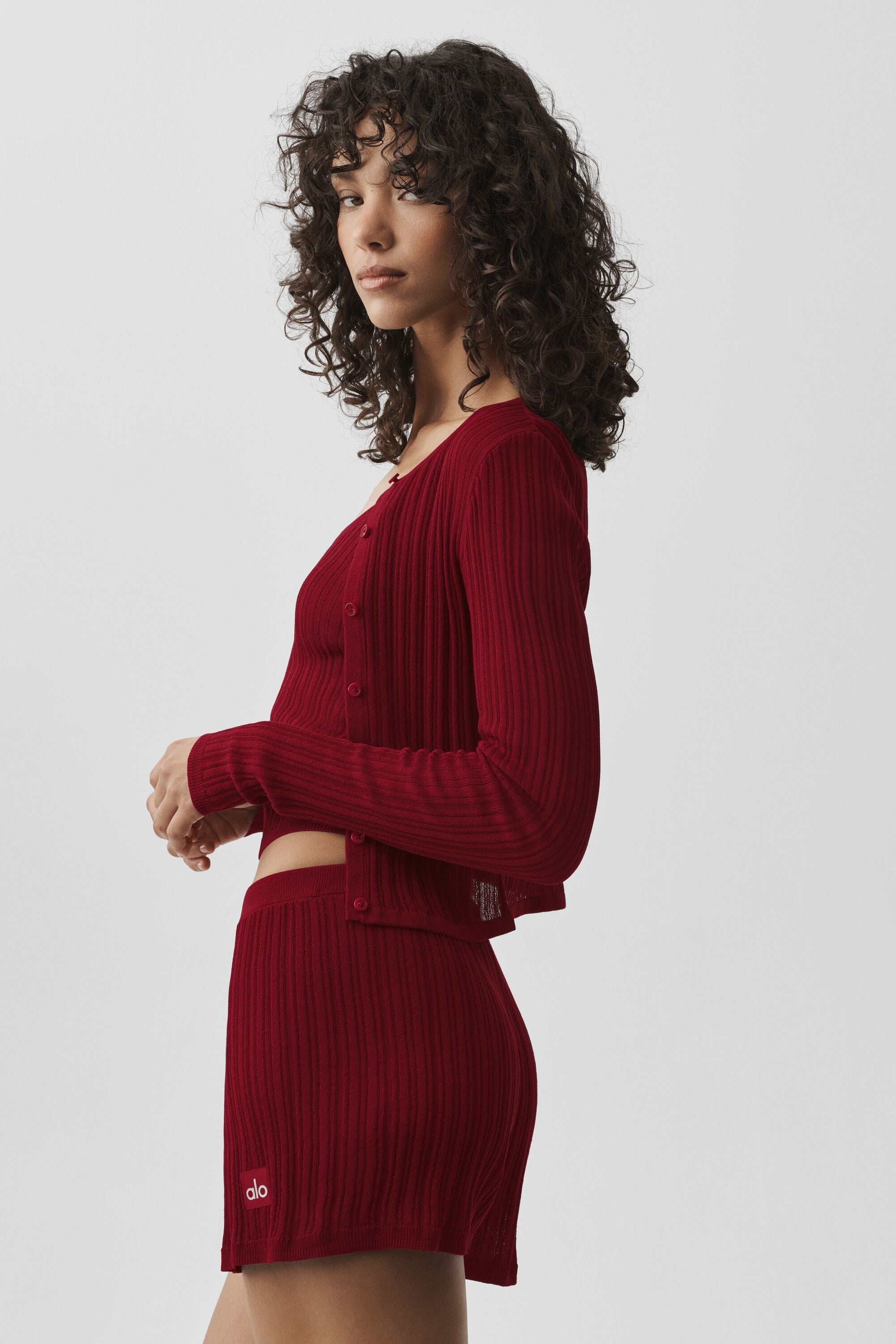 Sweater Sunlit Cardigan - Summer Romance Red image 4