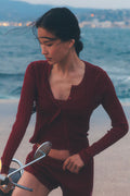 Sweater Sunlit Cardigan - Summer Romance Red image 1