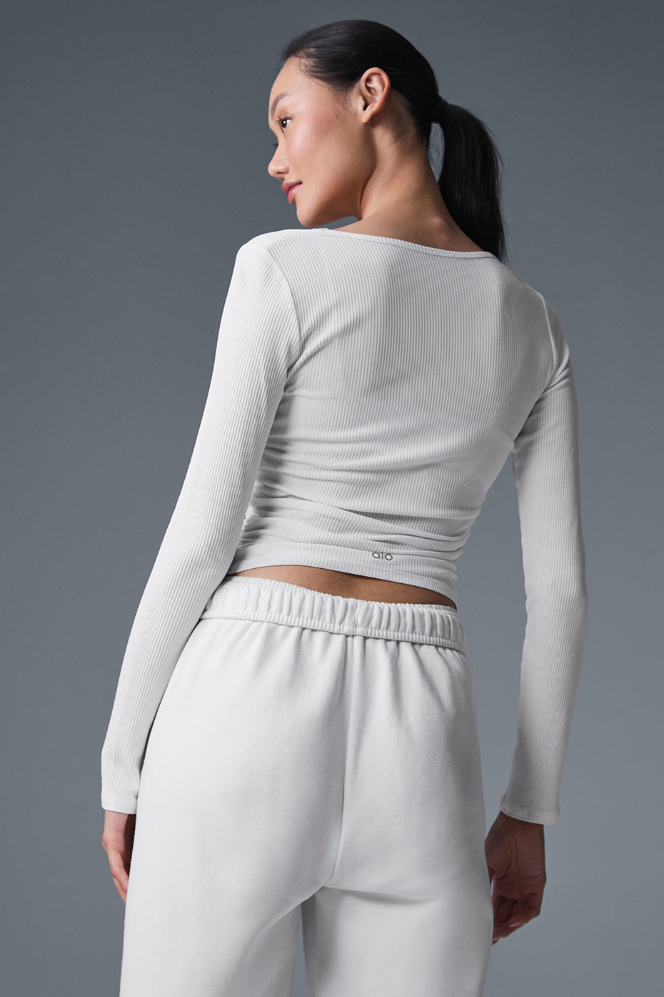 Gather Long Sleeve - White image 3